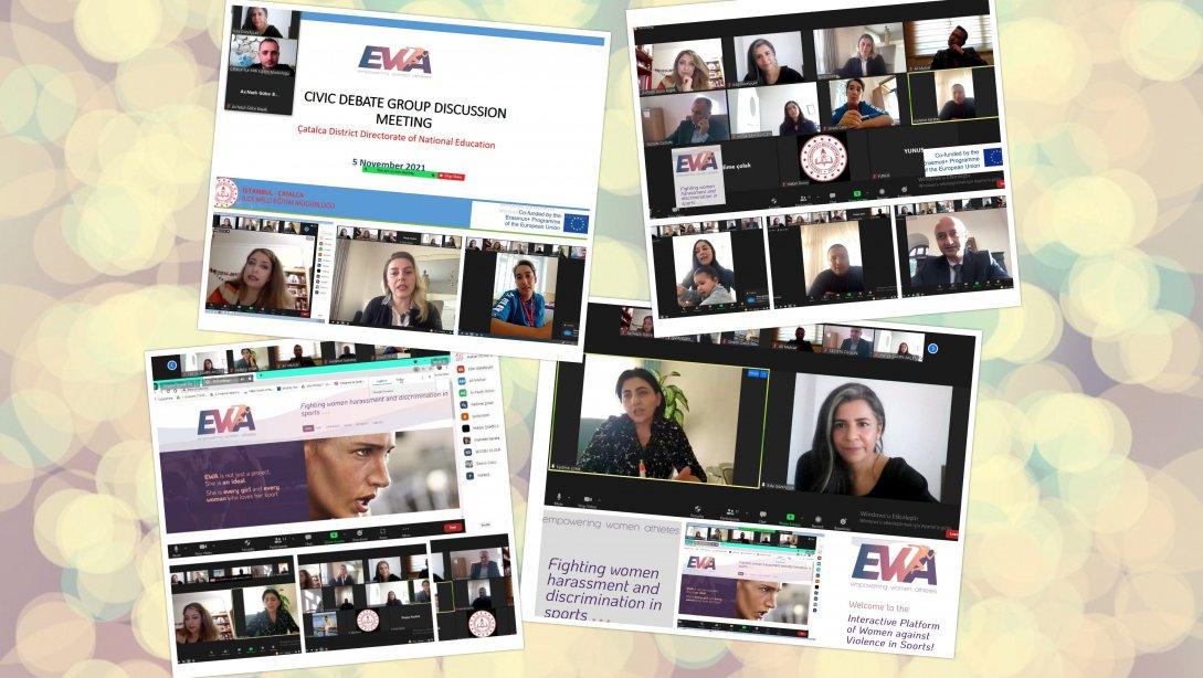 Erasmus + Spor ; Kadın Sporcuların Güçlendirilmesi ( #EWA) projemizin interaktif platformunun tanıtım ve işbirliği toplantısı