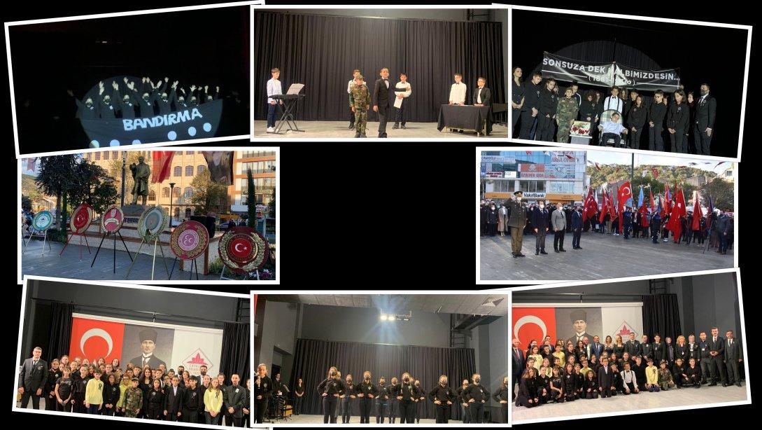 10 Kasım Atatürk'ü Anma Günü Çelenk Koyma Töreni ve Etkinlikleri