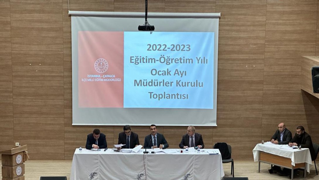 2022-2023 Eğitim Öğretim Yılı 1.Dönem Sonu Müdürler Kurulu Toplantısı Yapıldı.