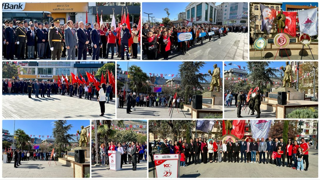 29 Ekim Cumhuriyet Bayramı Atatürk Anıtı'na Çelenk Sunma Töreni